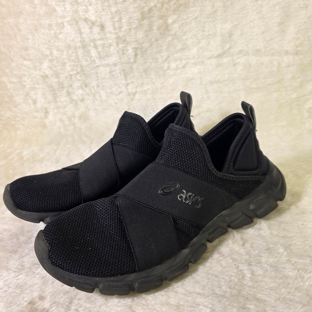 Asics Gel-Quantum Lyte Slip On Black Sneakers Womens 10.5 Excellent